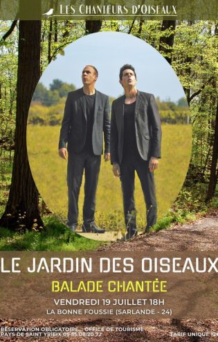 Affiche chanteurs d'oiseaux Juillet 2024